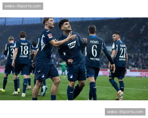 汉堡41%控球率下12次射门，霍芬海姆59%控球主导比赛节奏